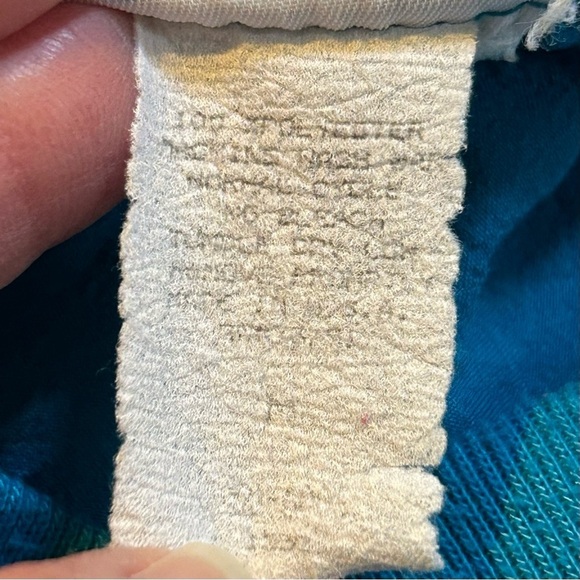 Vintage Cortiva Colorblock Bowling Top Teal Blue Size Medium - Picture 9 of 10